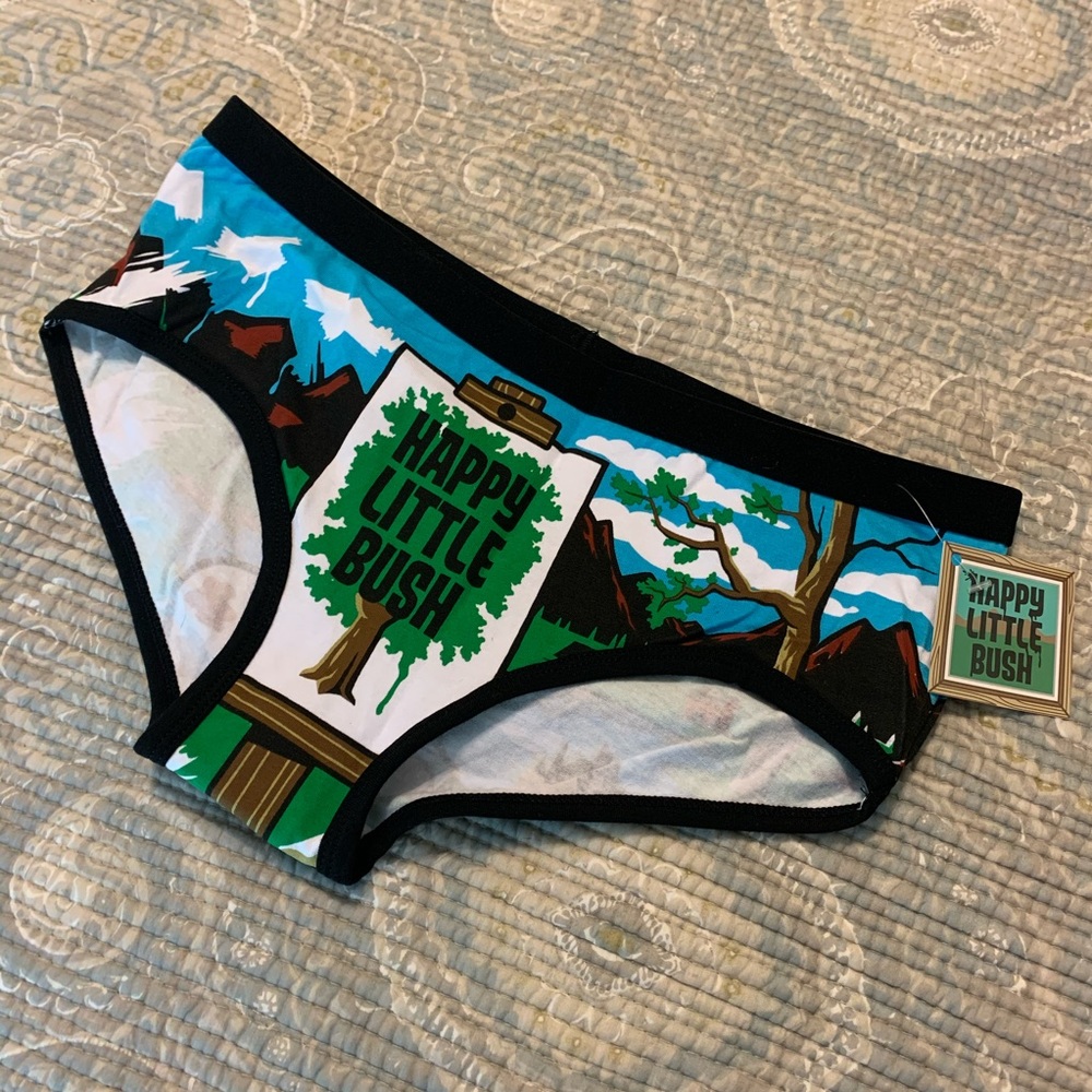 Bob Ross “Happy Little Bush” bootcut panties